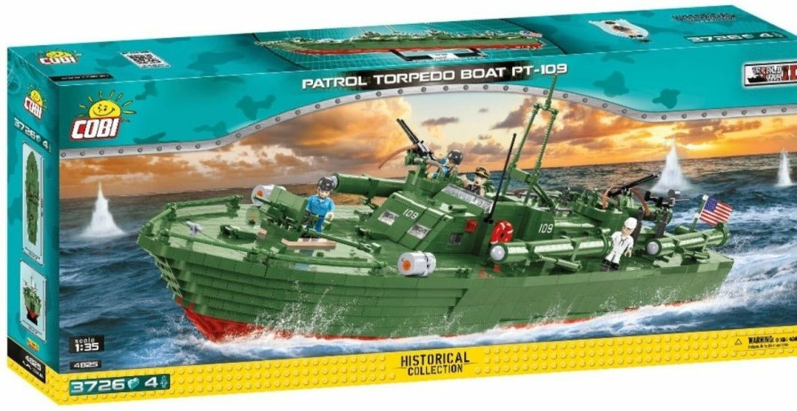 * Cobi Toys Discount Store Patrol Torpedo Boat Pt-109 Limited Edition 3726 Pieces Cobi Building Blocks