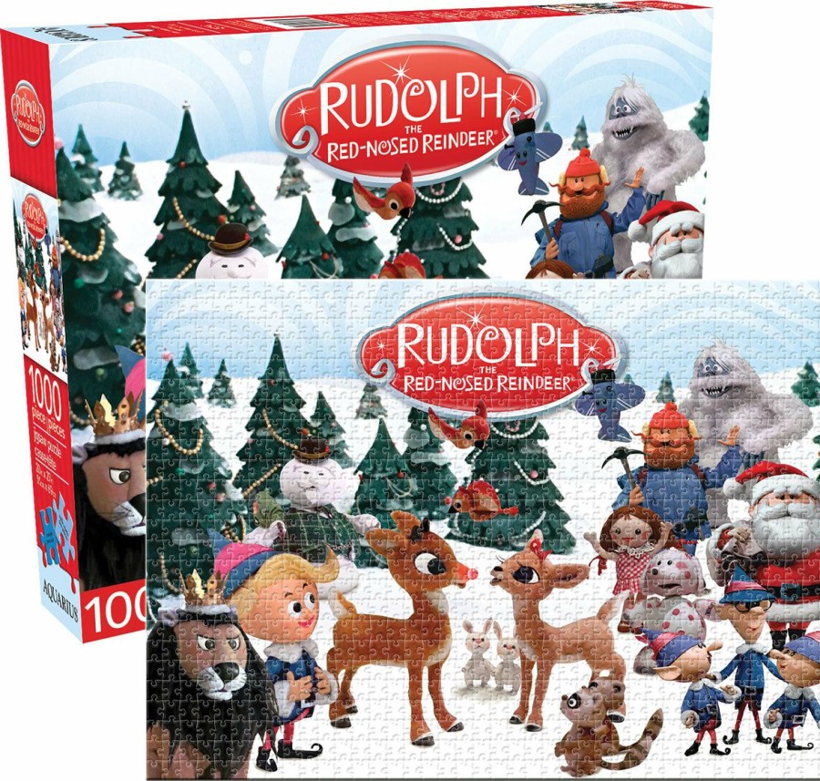 * Aquarius Nmr Distribution Outlet Rudolph Red-Nose Reindeer 1000Pc Puzzle 1000 Piece