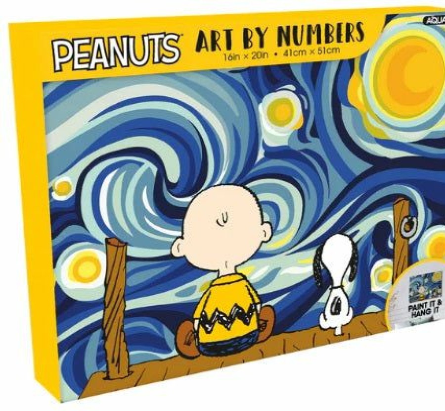 * Aquarius Nmr Distribution Discounts Peanuts Starry Night Paint By Number Crafts