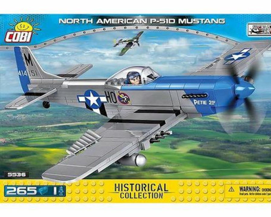 * Cobi Toys Attractive North American P-51D Mustang Plane 265 Pieces Cobi Building Blocks