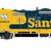 * Athearn Typical Style Ho Gp9 Phase Ii, Sf #2923 Ho Trains