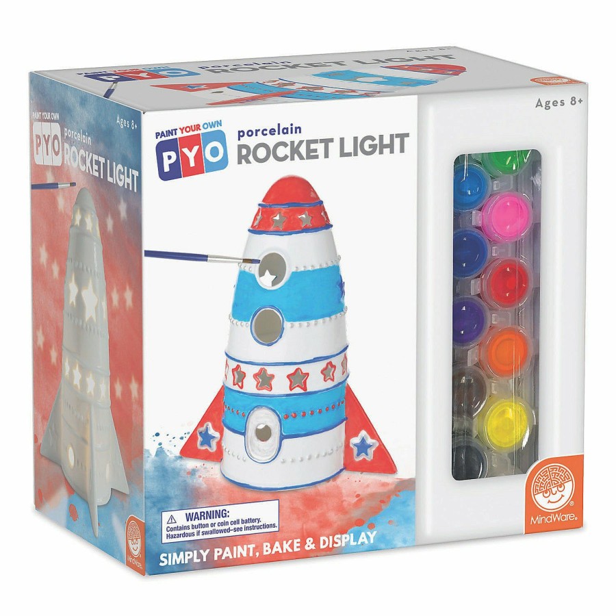 * Mindware Sale Online Paint Your Own Porcelain Light Rocket Crafts