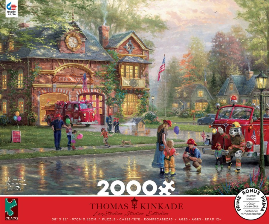 * Ceaco/Gamewright Promotions Hometown Firehouse 2000Pc Puzzle 1500+ Piece