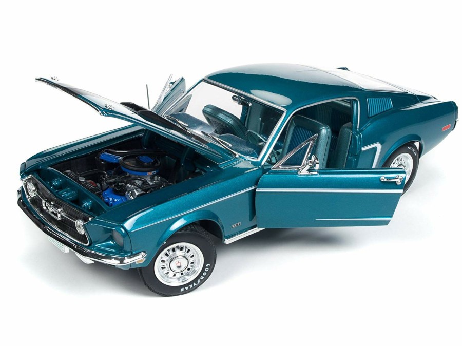 * Auto World Exclusive Design 1/18 1968 Ford Mustang Gt 2+2 "Class Of 68" 50Th Anniversary Diecast