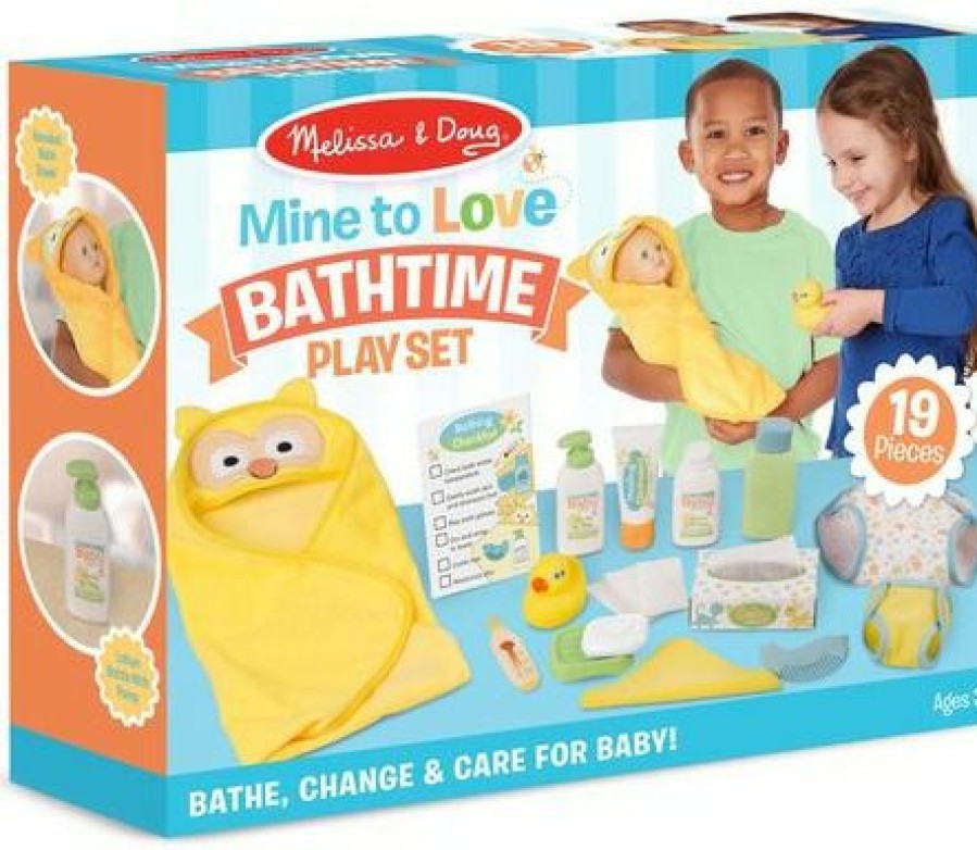 * Melissa & Doug Outlet Changing & Bathtime Play Set Pretend Play