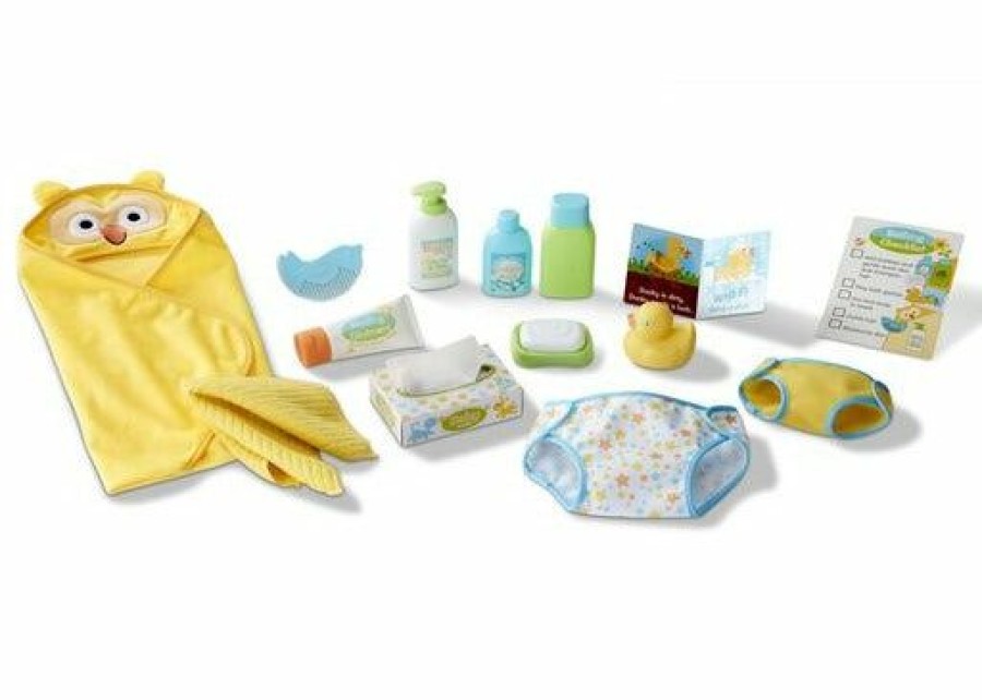 * Melissa & Doug Outlet Changing & Bathtime Play Set Pretend Play