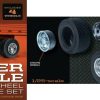 * Mobius New Threads 1/25 Super Single Trailer Wheel & Tire Set (4/Pk) Car & Truck Kits