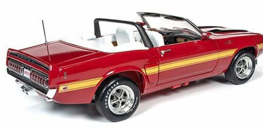 * Auto World Fashion 1/18 1970 Ford Shelby Gt500 Convertible, Red Diecast