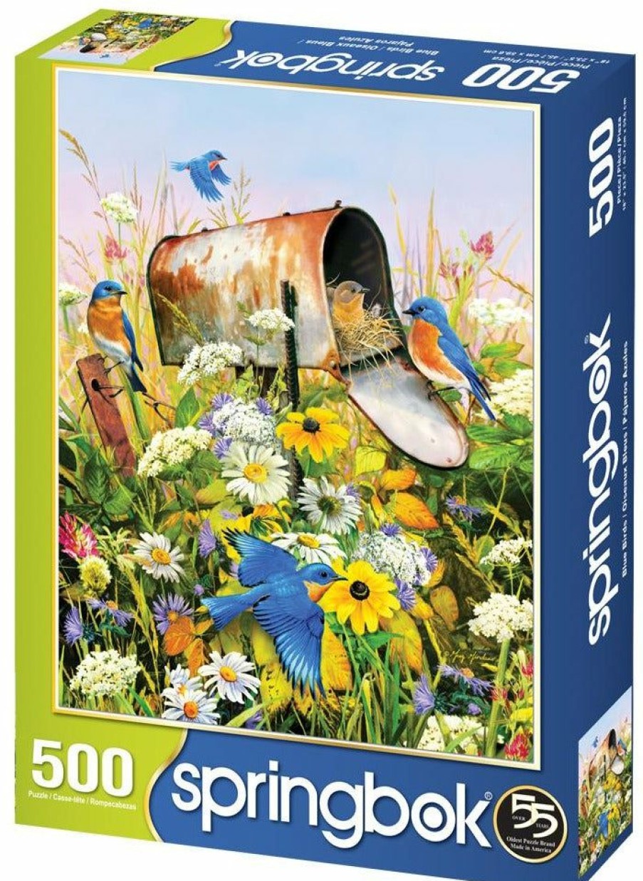 * Allied Products Corporati Exclusive Design Blue Birds 500Pc Puzzle 500-750 Piece