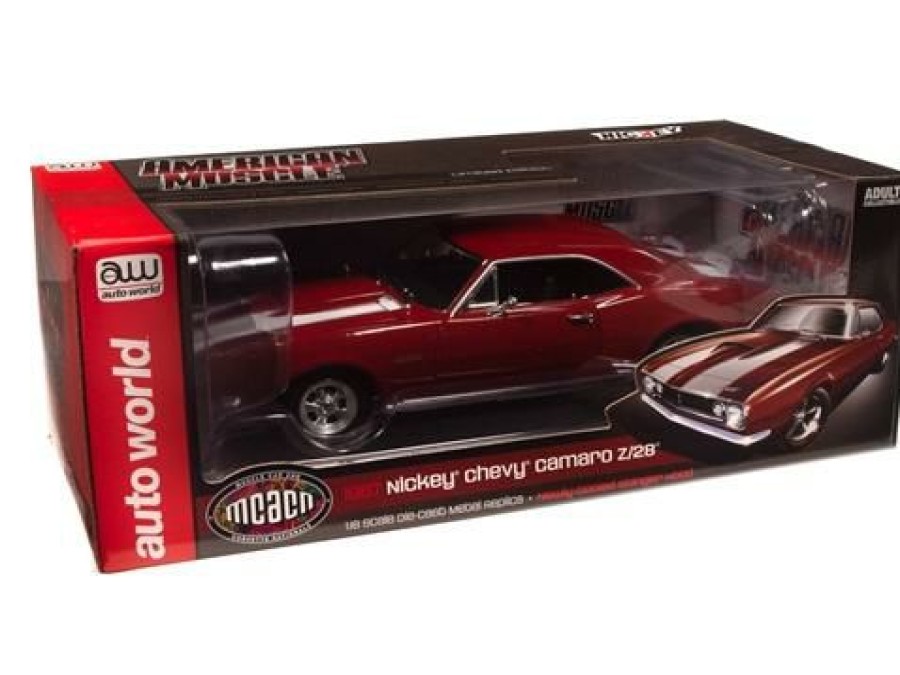 * Auto World Reliable Quality 1/18 1967 American Muscle Nickey Chevrolet Camaro Z-28 Hardtop Diecast