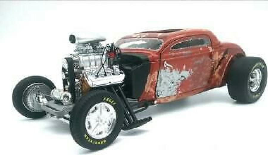 * Acme Discounts 1/18 1934 Gmp Blown Rusted Steel Coupe Rusted Steel Diecast