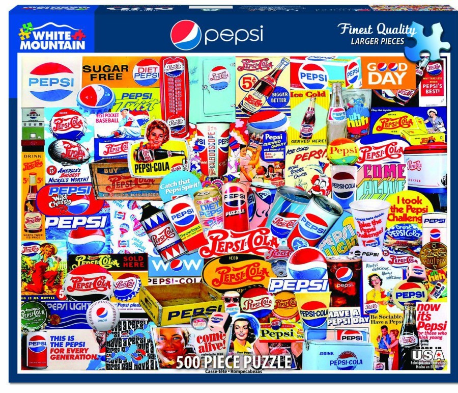 * White Mountain Puzzles, I Hot Sell Pepsi 500Pc Puzzle 500-750 Piece