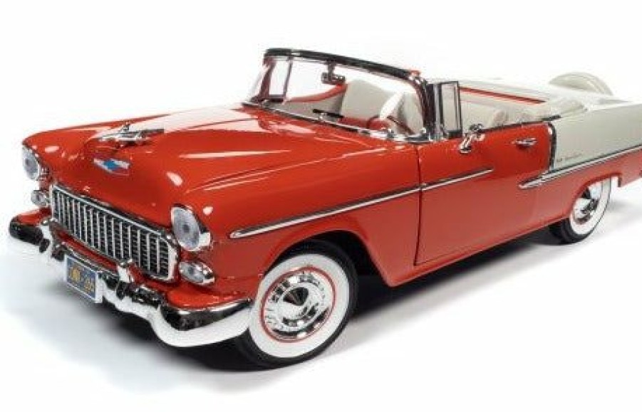 * Auto World Best Sellers 1/18 1955 Chevy Bel Air Convertible Diecast