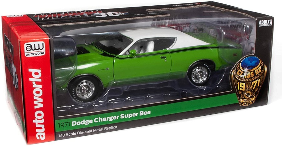 * Auto World Sale Online 1/18 1971 Dodge Charger Super Bee Diecast