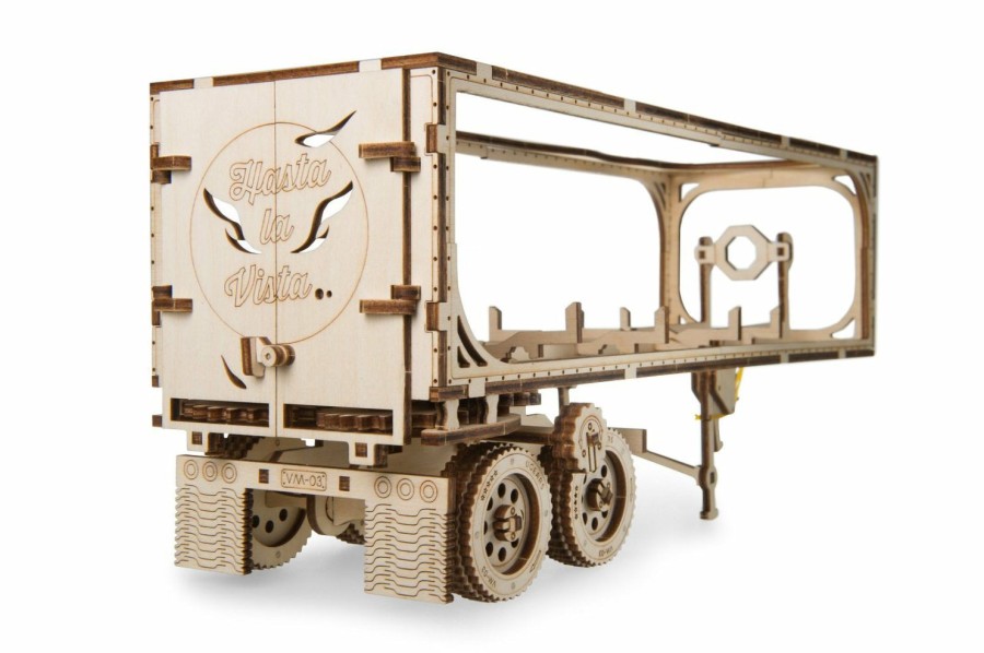 * Ukidz Exclusive Design Ugears Heavy Boy Trailer Vm-03 Laser Cut Wood