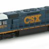 * Athearn Outlet Sale Ho Sd45-2 With Dcc & Sound, Csx/Yn3 #8974 Ho Trains