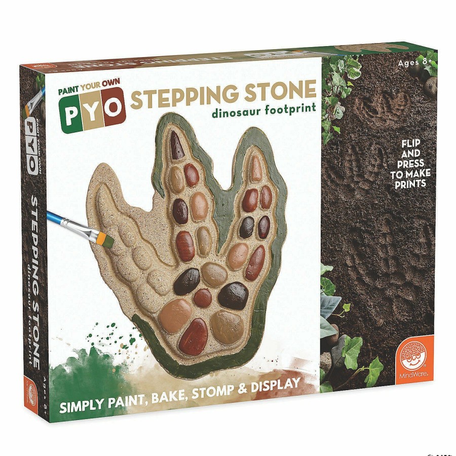 * Mindware Reliable Quality Paint Your Own Stepping Stone Dinosaur Footprint Crafts