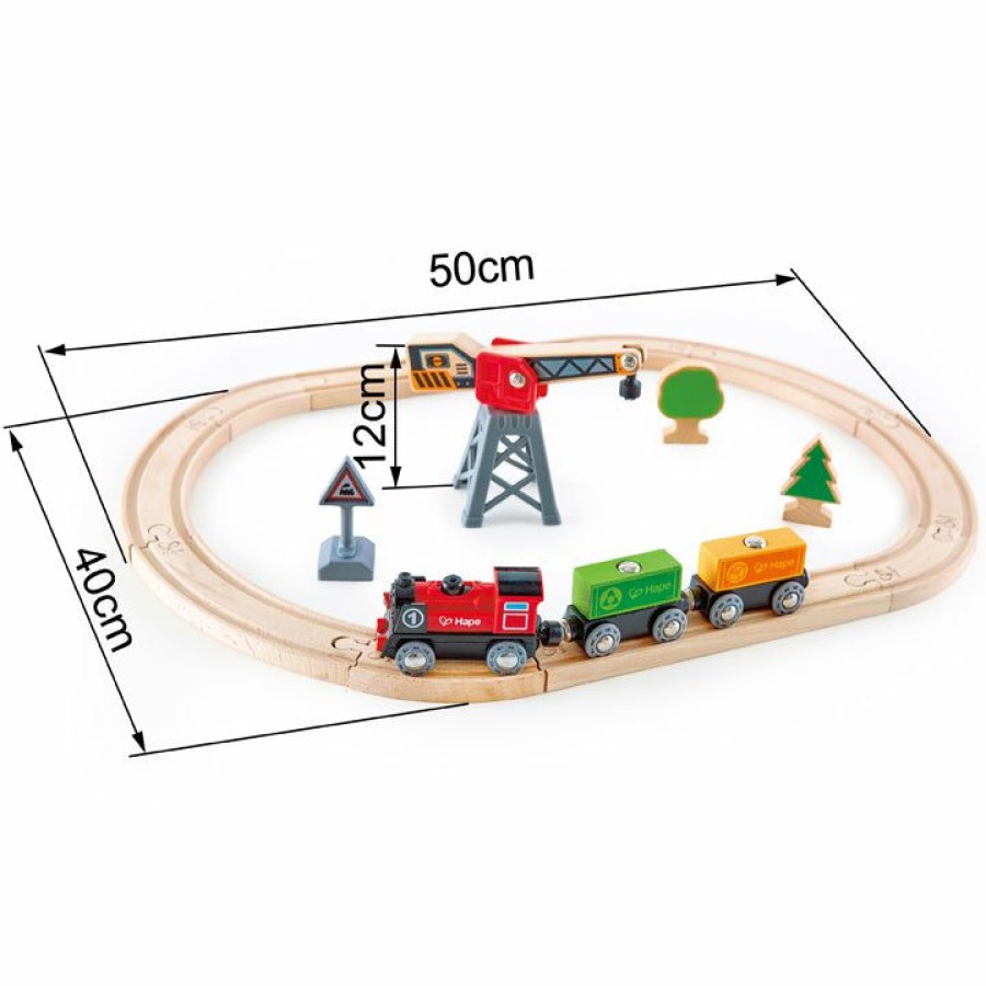 * Hape Reliable Quality Cargo Delivery Loop Wooden Trains