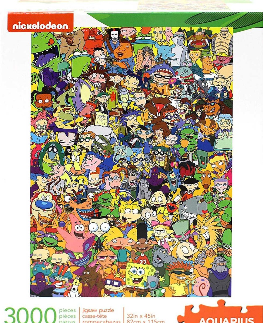 * Aquarius Nmr Distribution Free Delivery Nickelodeon Cast 3000Pc Puzzle 1500+ Piece