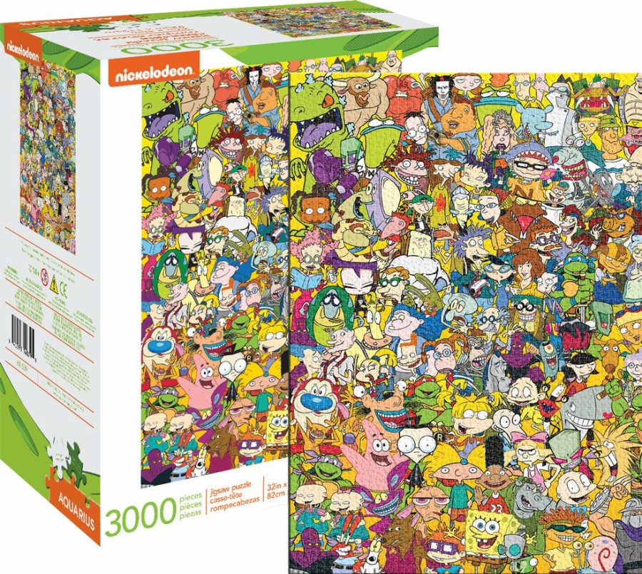 * Aquarius Nmr Distribution Free Delivery Nickelodeon Cast 3000Pc Puzzle 1500+ Piece