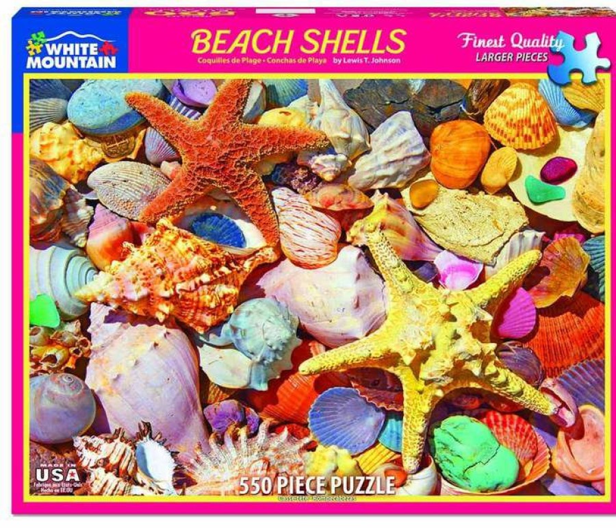 * White Mountain Puzzles, I Reliable Quality Beach Shells 550Pc Puzzle 500-750 Piece