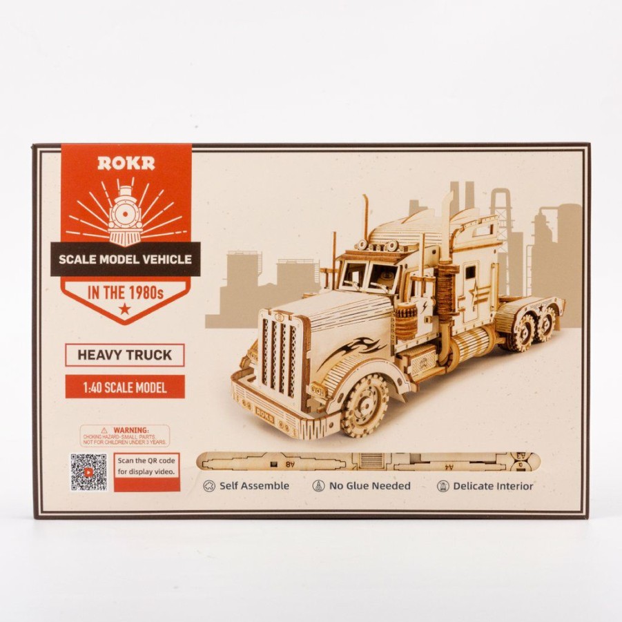 * Robotime Free Delivery Heavy Truck Laser Cut Wood Kit Laser Cut Wood