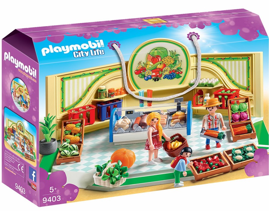 * Playmobil 100% Guarantee City Life Grocery Shop Playmobil