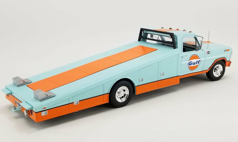 * Acme Outlet 1/18 1970 Ford F-350 Ramp Truck Gulf Diecast