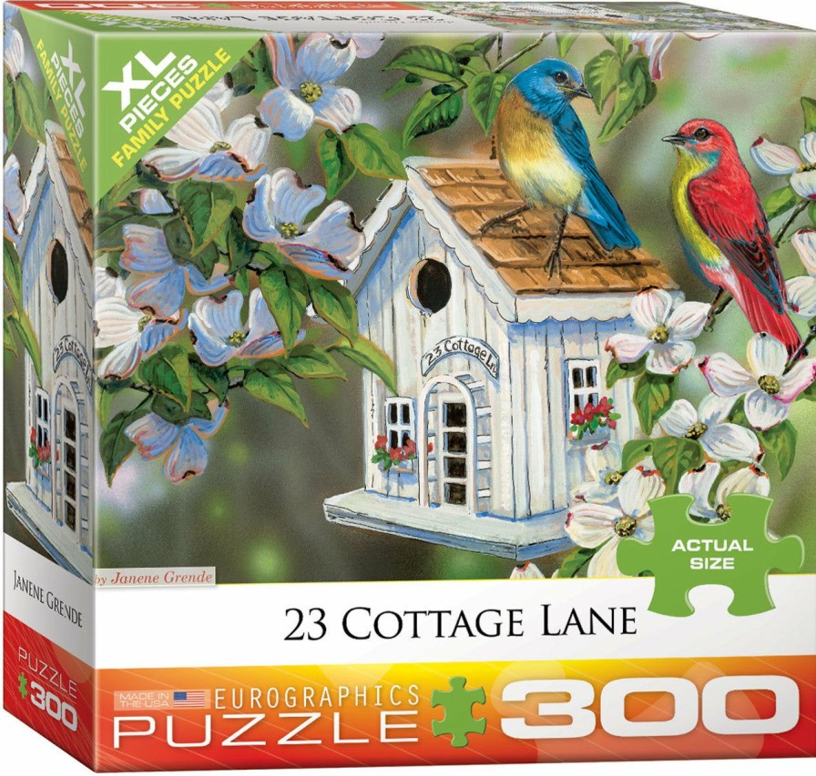 * Eurographics Best Sellers 23 Cottage Lane 300Pc Puzzle 275-400 Piece