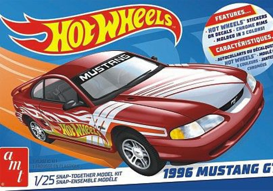 * Amt Best Sale 1/25 1996 Ford Mustang Gt Snap Together Car & Truck Kits