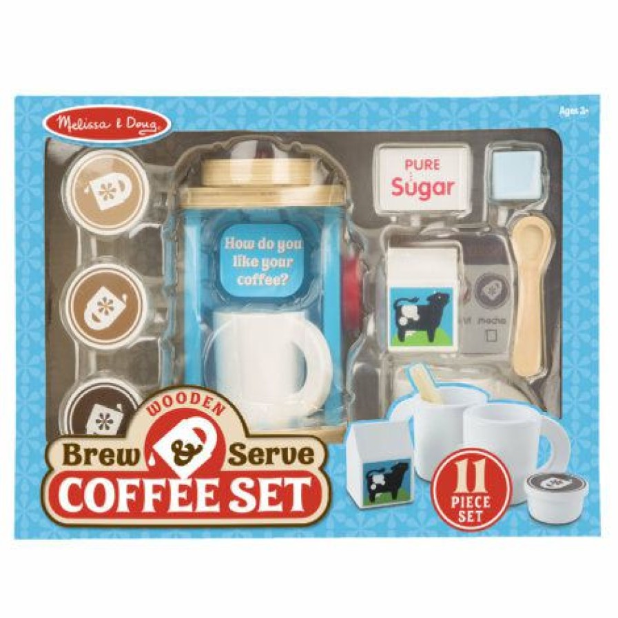 * Melissa & Doug Promotions Brew & Serve Coffee Set Play Food