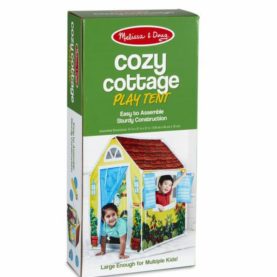 * Melissa & Doug Exclusive Design Cozy Cottage Play Tent Pretend Play