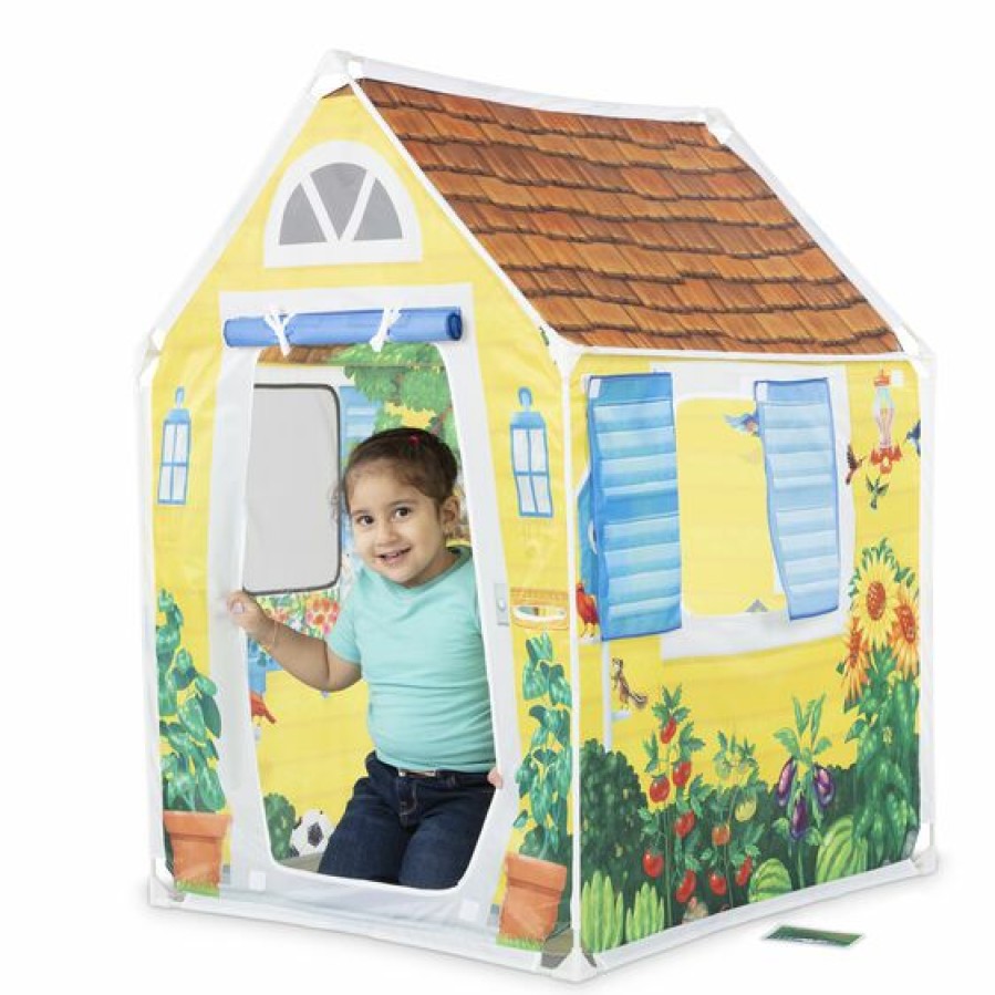 * Melissa & Doug Exclusive Design Cozy Cottage Play Tent Pretend Play