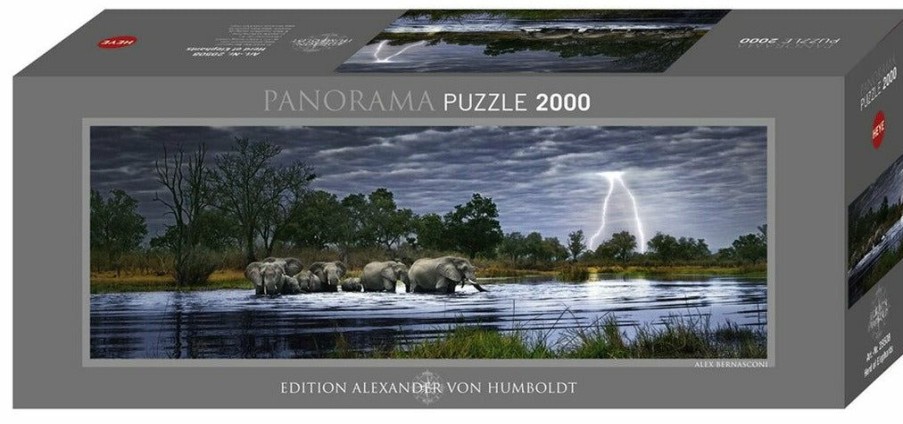 * Heye Best Sellers Herd Of Elephant Avh 2000Pc Puzzle 1500+ Piece